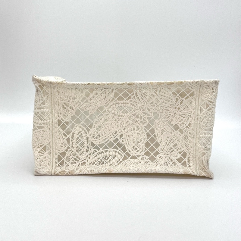 DIOR booktote系列限量款小號白色立體海洋蝴蝶手提托特包26.5*22*14.5 98新配件塵袋-4