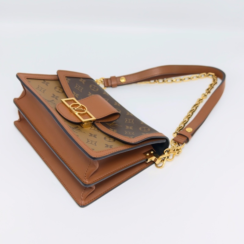 LV 老花Dauphine達芙妮中號肩背斜背包24.5*18*11 98新配件塵袋-5