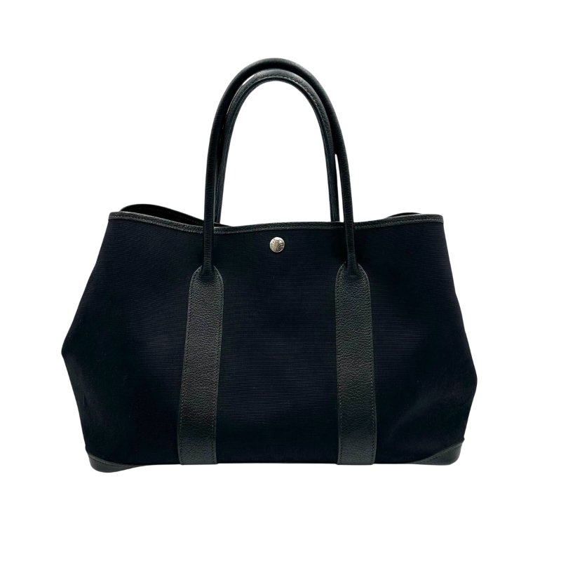 【美收精品】HERMES 黑色garden party □I刻 C-60-1