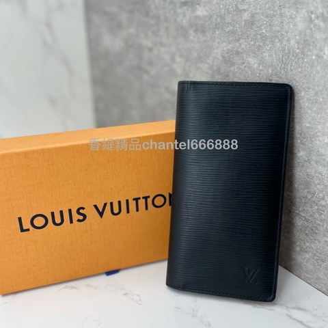 722 LV 水波紋對開長夾 盒裝完整