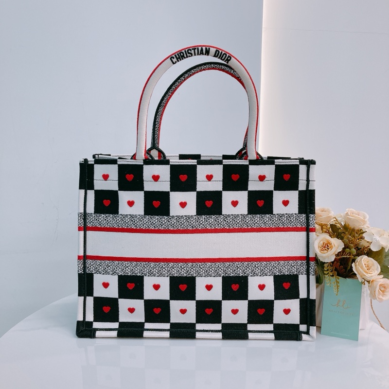 MS0456 CHRISTIAN DIOR 迪奧中號特別花紋手拿包包BOOK TOTE DIORAMOUR D-CHESS MEDIUM-3