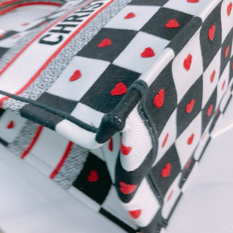 MS0456 CHRISTIAN DIOR 迪奧中號特別花紋手拿包包BOOK TOTE DIORAMOUR D-CHESS MEDIUM-7