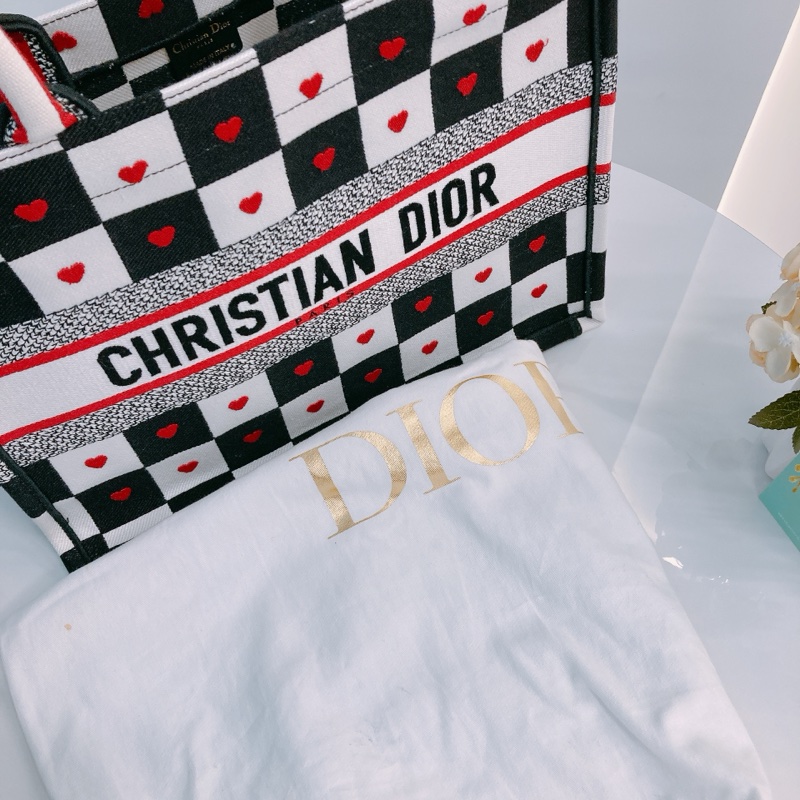 MS0456 CHRISTIAN DIOR 迪奧中號特別花紋手拿包包BOOK TOTE DIORAMOUR D-CHESS MEDIUM-10