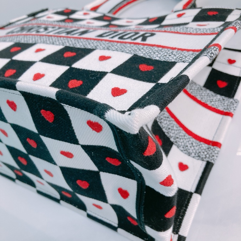 MS0456 CHRISTIAN DIOR 迪奧中號特別花紋手拿包包BOOK TOTE DIORAMOUR D-CHESS MEDIUM-22