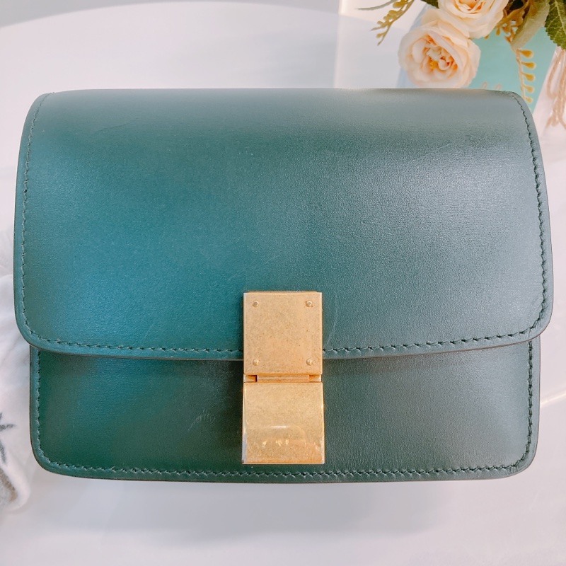 Ms0461 CELINE 思琳經典小號盒子款肩帶包包CLASSIC BOX SMALL SMOOTH CALFSKIN-16