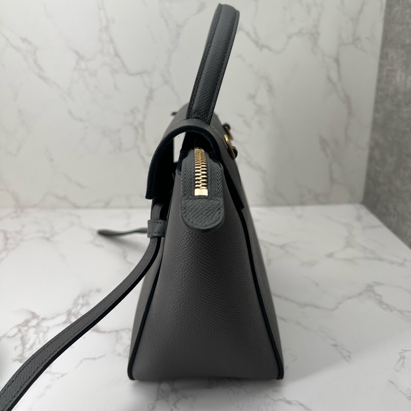 💗香緹國際精品💗 726 Celine 鯰魚包 #深灰色 #灰金-5