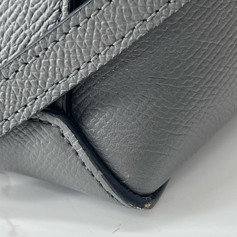 💗香緹國際精品💗 726 Celine 鯰魚包 #深灰色 #灰金-10