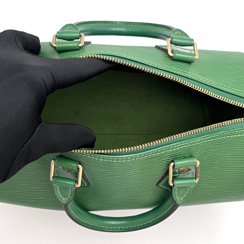 LV 綠色水波紋枕頭手提包27.5*19*15 98新配件塵袋-2