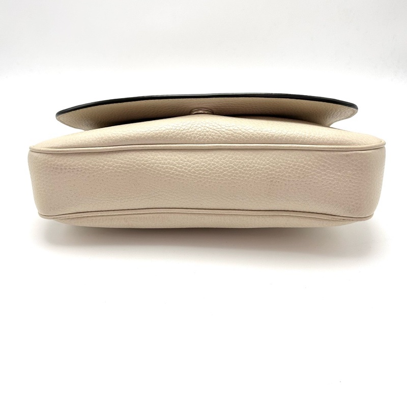 GUCCI 雙Gsoho系列白色金扣流蘇肩背斜背鏈條包 27*16*5 98新配件塵袋-4