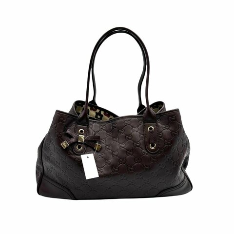 【美收精品】GUCCI 深棕手提包 C-65