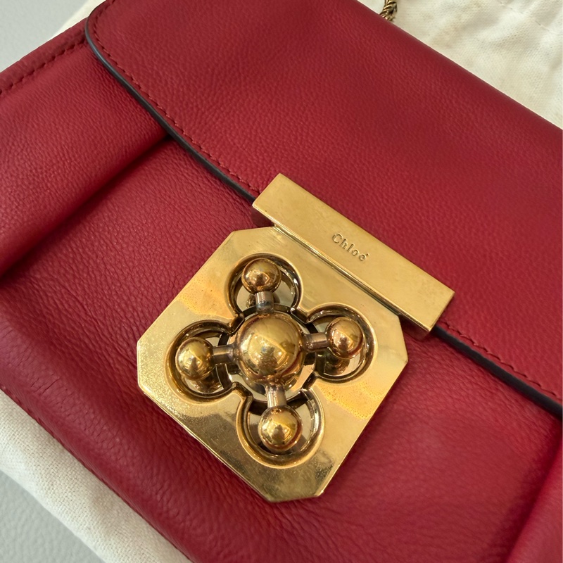 Chloe 桃紅色斜背小包-2