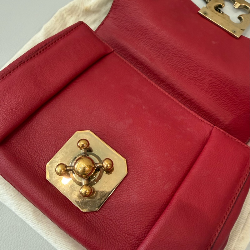 Chloe 桃紅色斜背小包-3