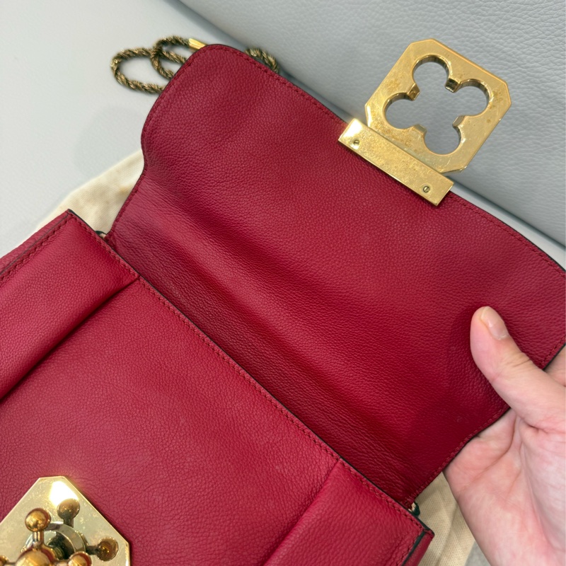 Chloe 桃紅色斜背小包-4