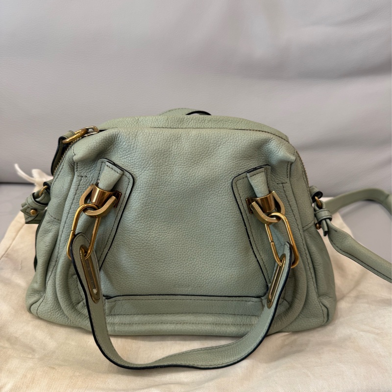 Chloe 藍綠色手提包-0