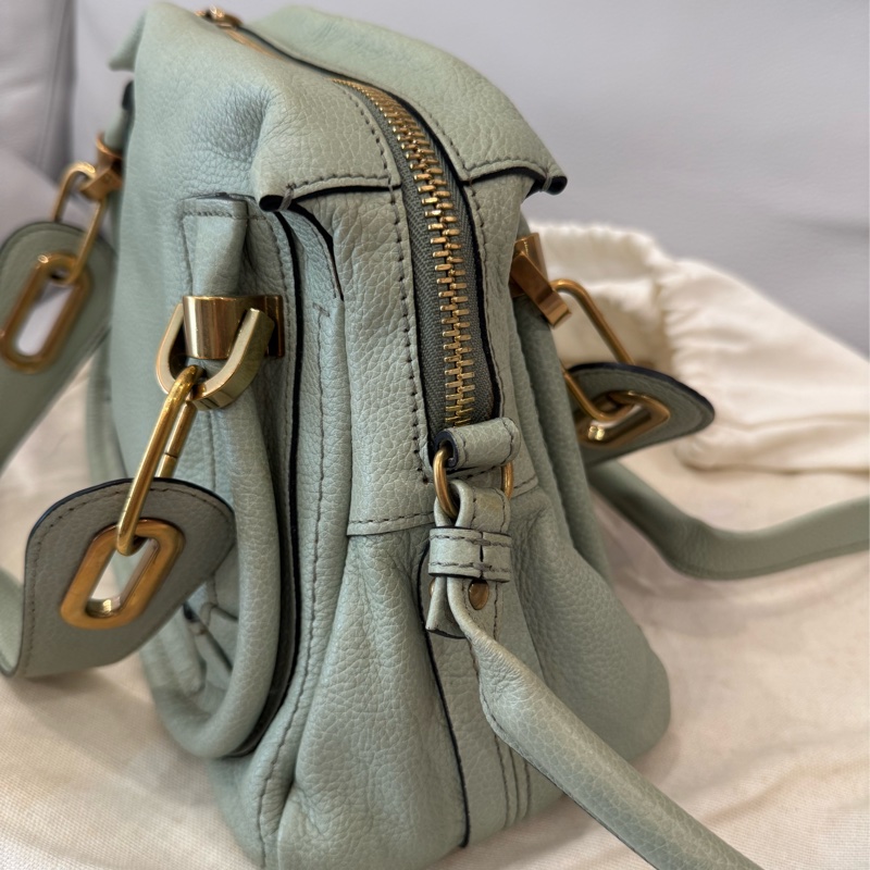 Chloe 藍綠色手提包-4