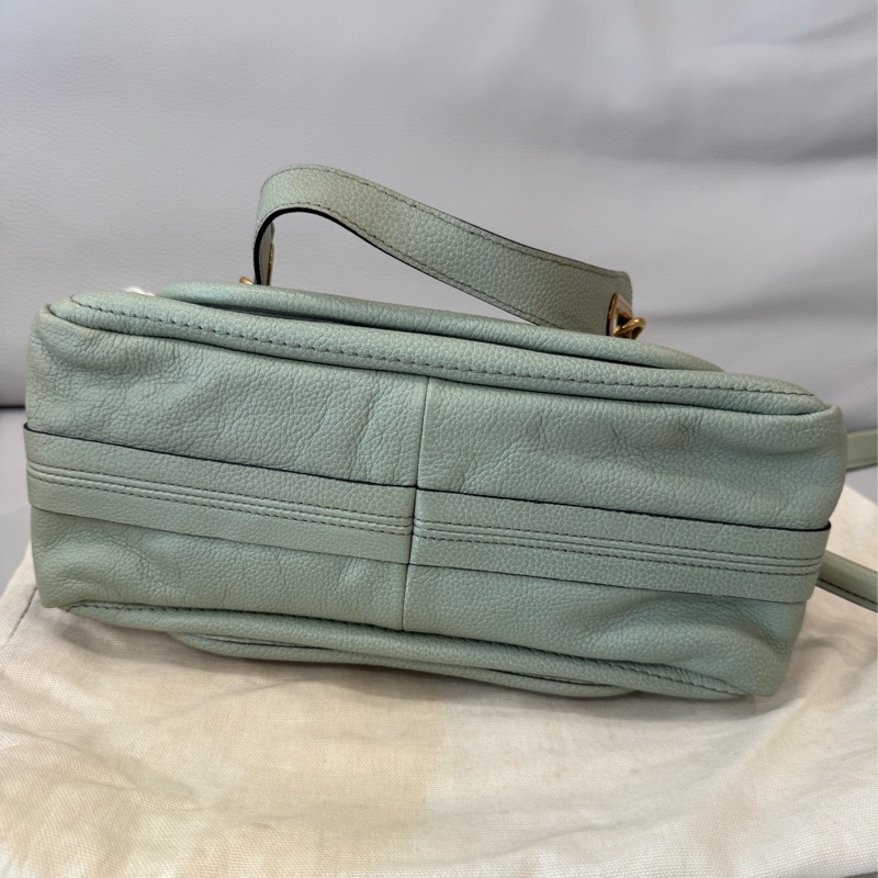 Chloe 藍綠色手提包-6