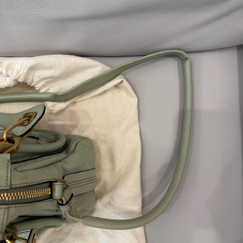 Chloe 藍綠色手提包-14