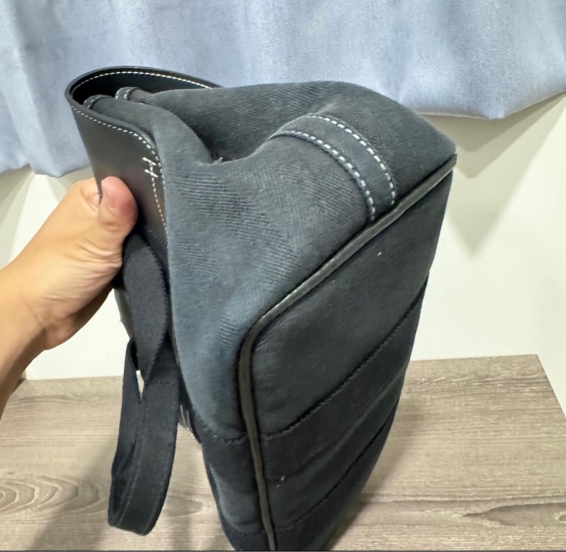 Hermès Valparaiso 翻蓋手提包｜黑色銀扣|蘑菇包｜帆布包-16