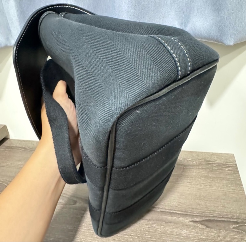 Hermès Valparaiso 翻蓋手提包｜黑色銀扣|蘑菇包｜帆布包-17