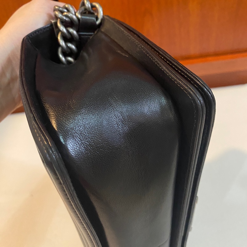 CHANEL BOY25 銀扣-4