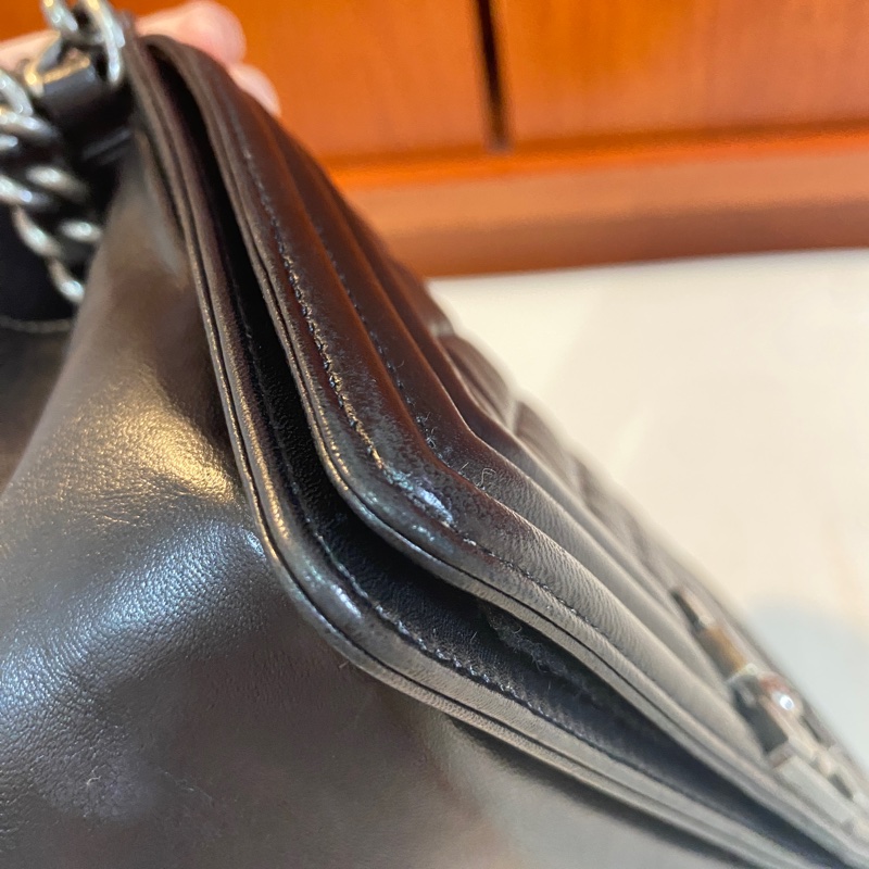 CHANEL BOY25 銀扣-14