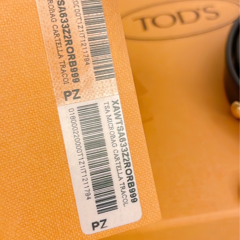 全新✨ TOD’S Timeless T字釦小牛皮翻蓋斜背包風琴包(黑金)-14