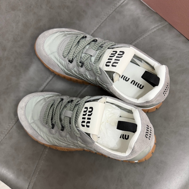 MIU MIU Tyre機能性面料和麂皮運動鞋#36 36.5 37 37.5 38 38.5 39-3