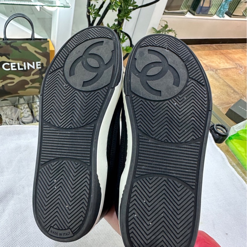 香奈兒chanel黑色熊貓運動鞋36碼-2