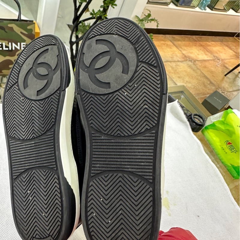 香奈兒chanel黑色熊貓運動鞋36碼-5