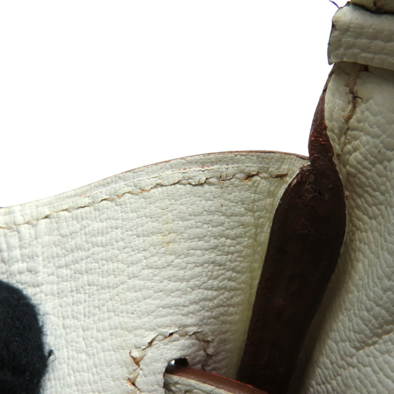 鮮紅/白色 Togo牛皮 Birkin 30 柏金包 手提包 □O刻 銀扣【HERMES 愛馬仕】-16