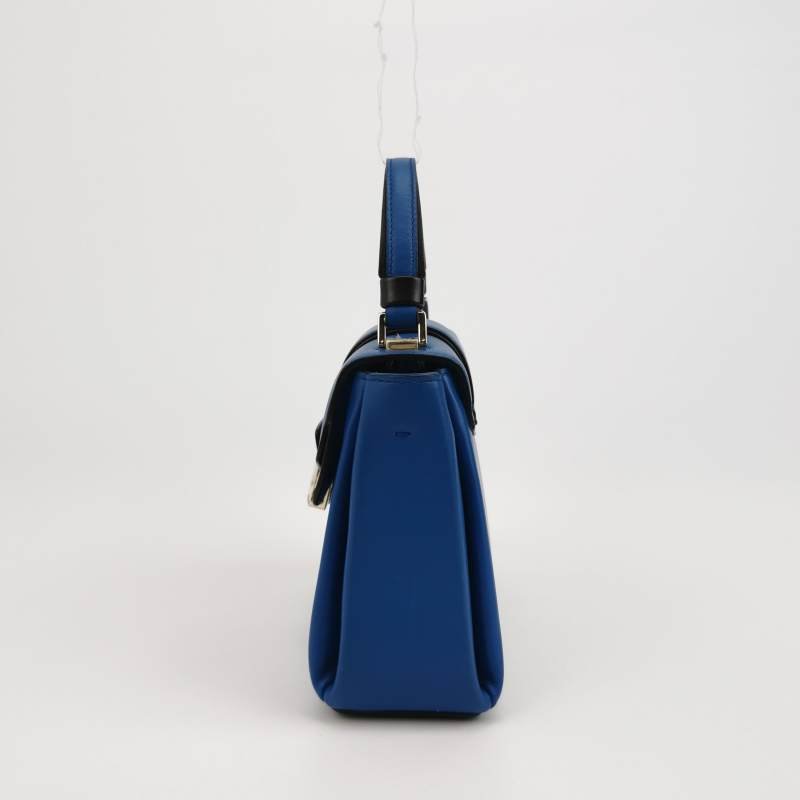 Bvlgari Serpenti Viper牛皮純色字母Logo斜挎包單肩包-2