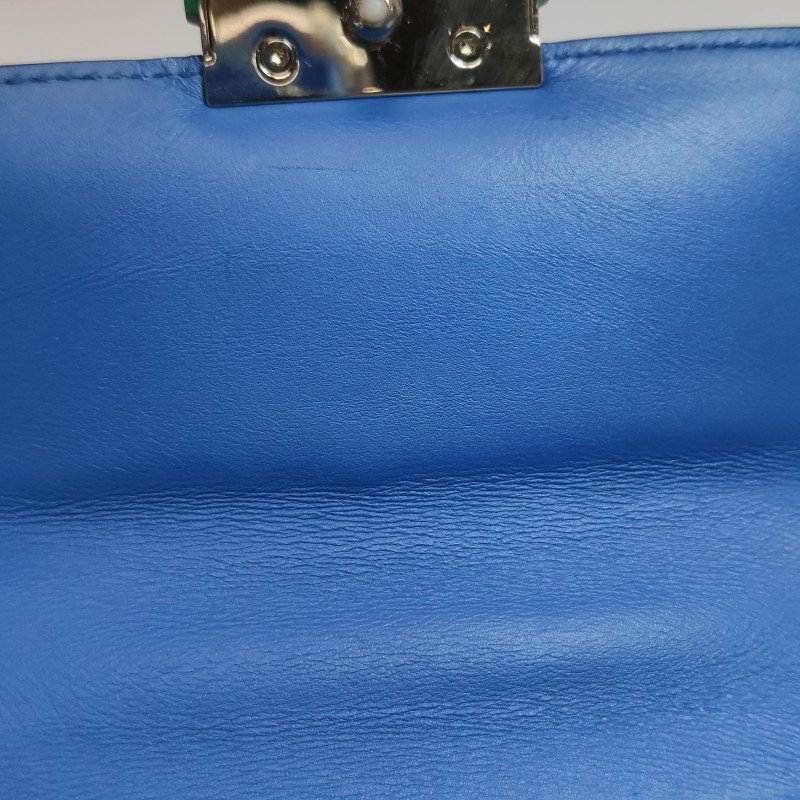 Bvlgari Serpenti Viper牛皮純色字母Logo斜挎包單肩包-9