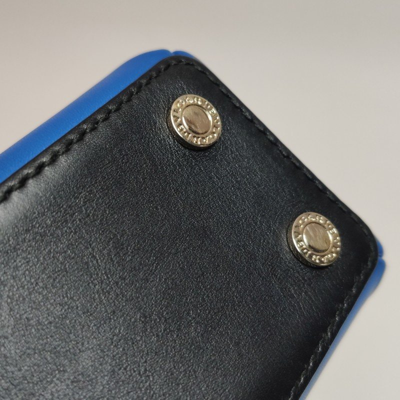 Bvlgari Serpenti Viper牛皮純色字母Logo斜挎包單肩包-12