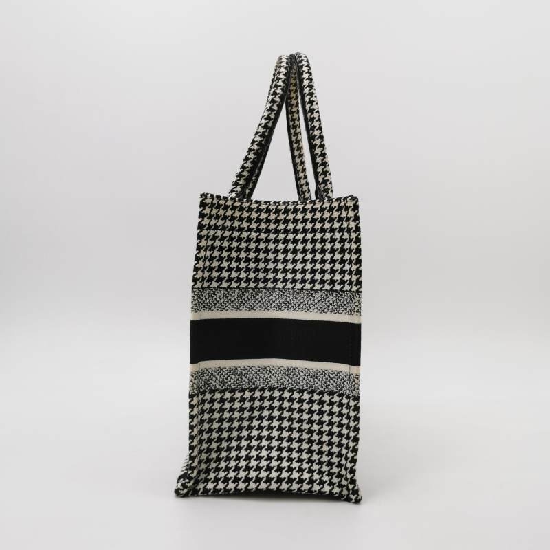 Dior BookTote中號帆布千鳥格手提包-3