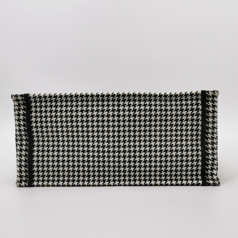 Dior BookTote中號帆布千鳥格手提包-5