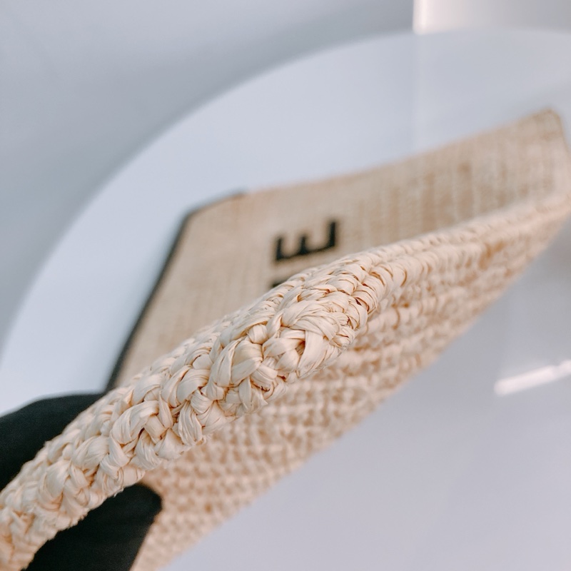 MS0463 CELINE 思琳中號藤籃編織手拿包包CLUTCH 35CM RAFFIA ,CALFSKIN-5