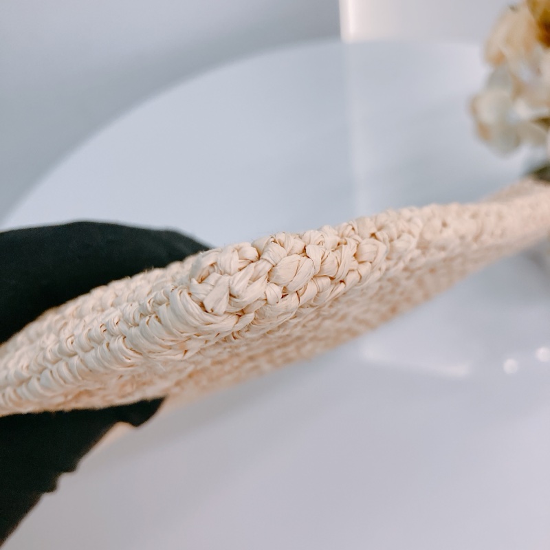 MS0463 CELINE 思琳中號藤籃編織手拿包包CLUTCH 35CM RAFFIA ,CALFSKIN-6