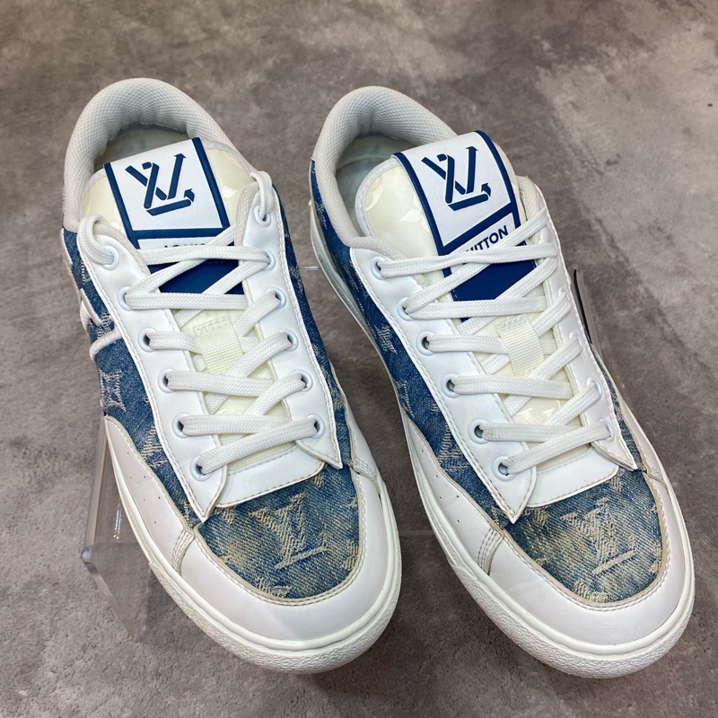 LV 路易威登 Charlie白蓝牛仔板鞋 39.5碼-0