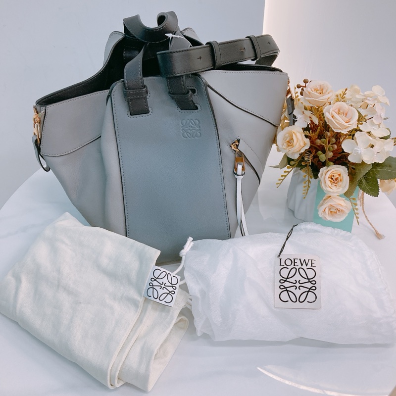 MS0464 LOEWE 羅威小號兩用拉鍊式包包HAMMOCK SMALL CALFSKIN-10