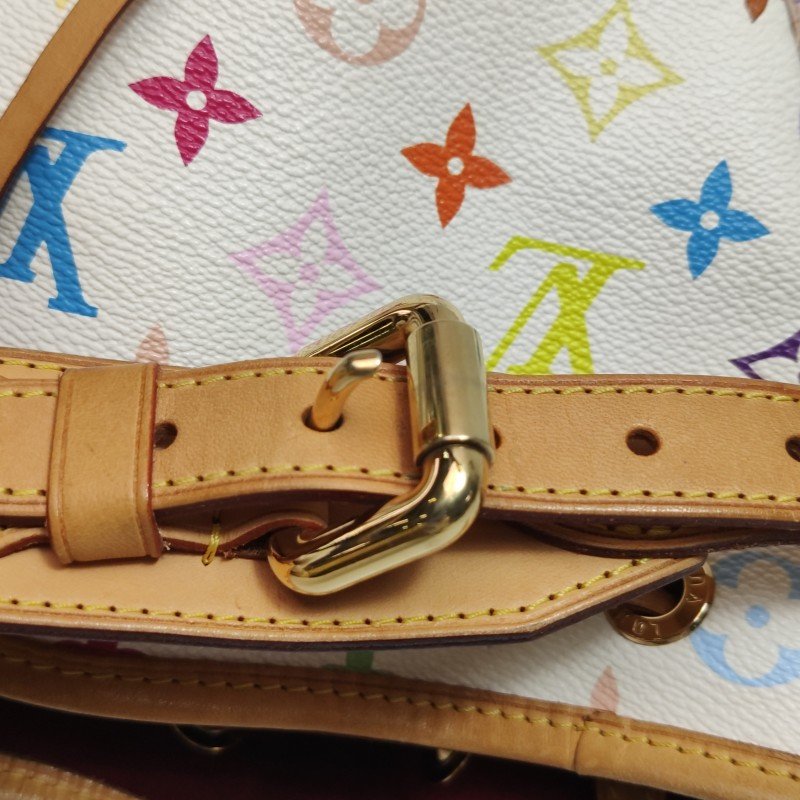 Louis Vuitton(LV)NOE植鞣革白三彩抽繩單肩包-11