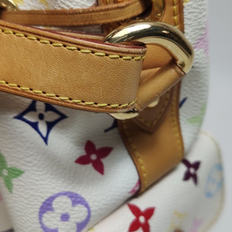 Louis Vuitton(LV)NOE植鞣革白三彩抽繩單肩包-14