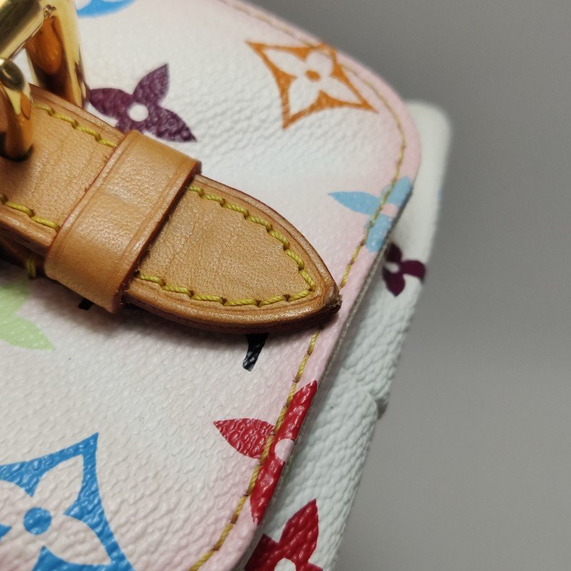 Louis Vuitton(LV)NOE植鞣革白三彩抽繩單肩包-15