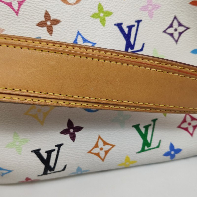 Louis Vuitton(LV)NOE植鞣革白三彩抽繩單肩包-16