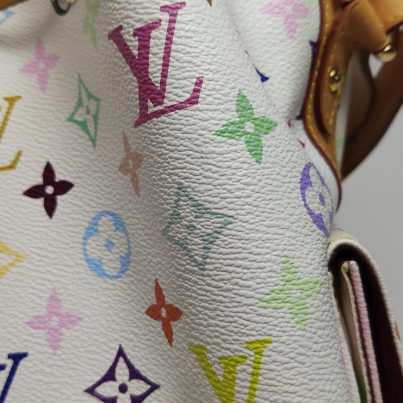 Louis Vuitton(LV)NOE植鞣革白三彩抽繩單肩包-21