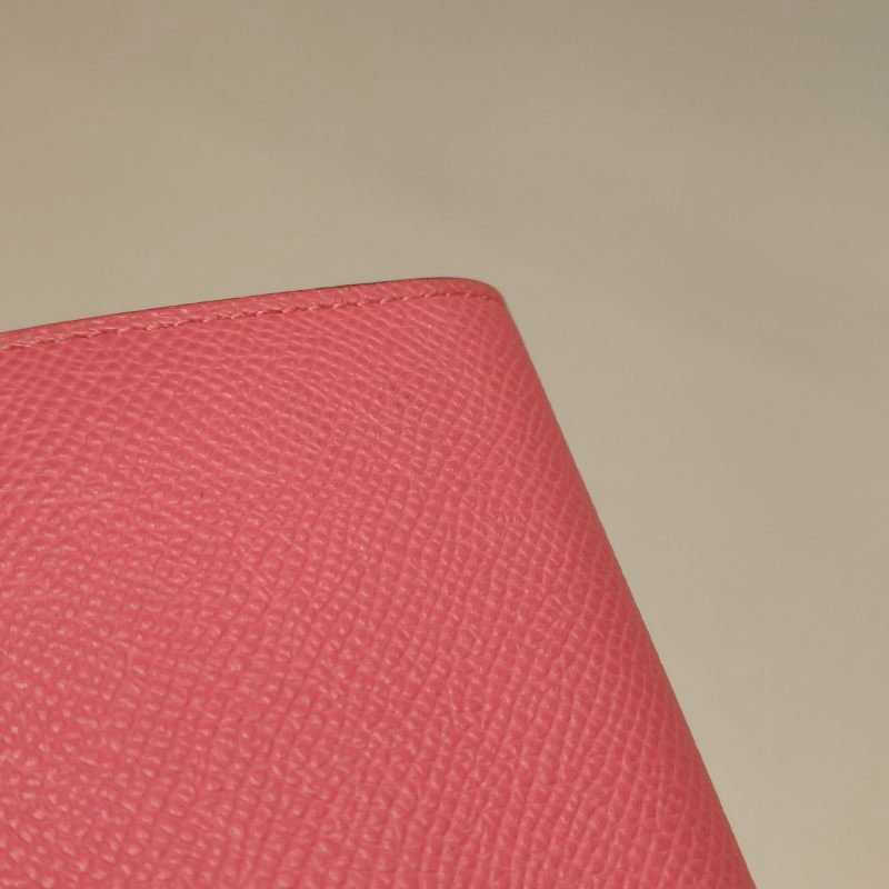 Hermes Kelly凱莉包大號旋扣手拿包Epsom牛皮銀扣8W新唇膏粉X刻-12