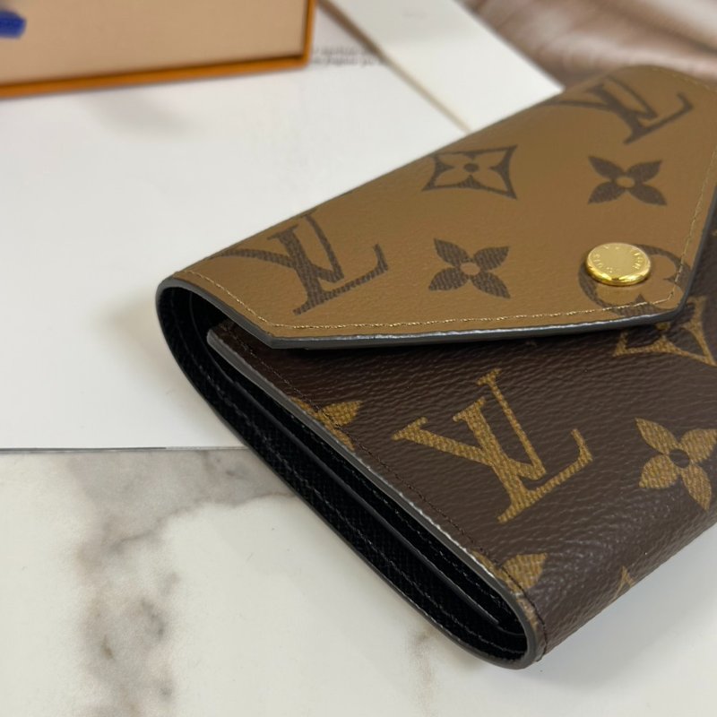 LOUIS VUITTON Victorine信封三折短夾 - 拚色-1