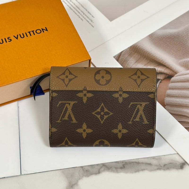 LOUIS VUITTON Victorine信封三折短夾 - 拚色-6