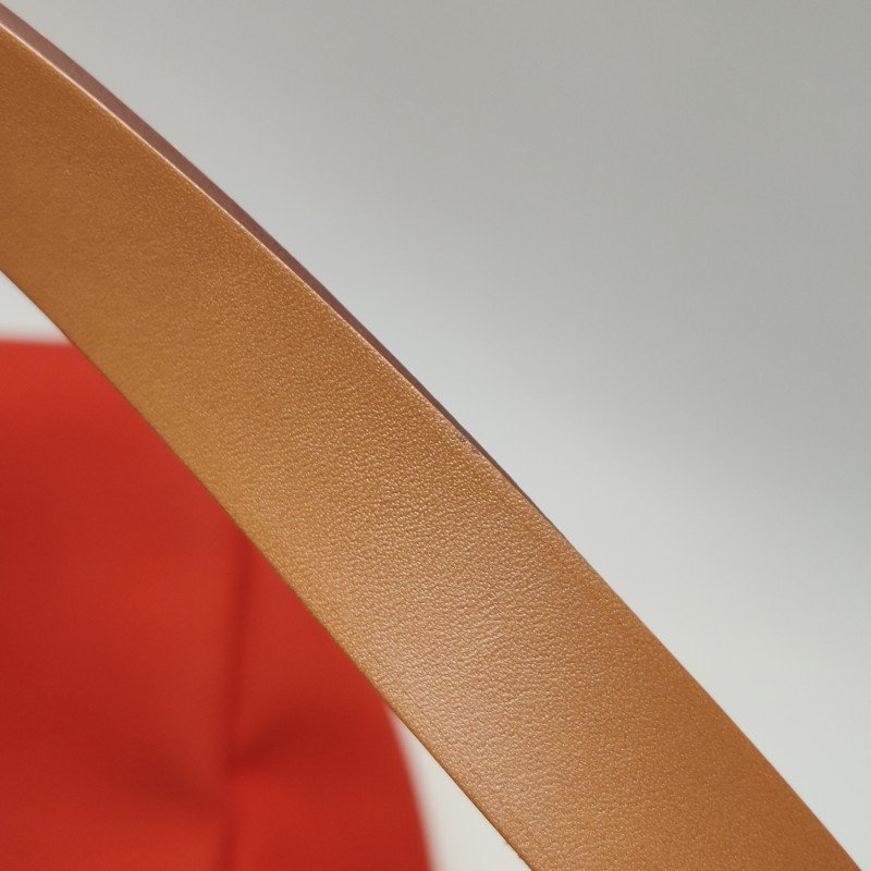 Hermes Herbag31馬鞍釘鎖扣單肩包Hunter牛皮帆布銀扣橘色棕色U刻-10