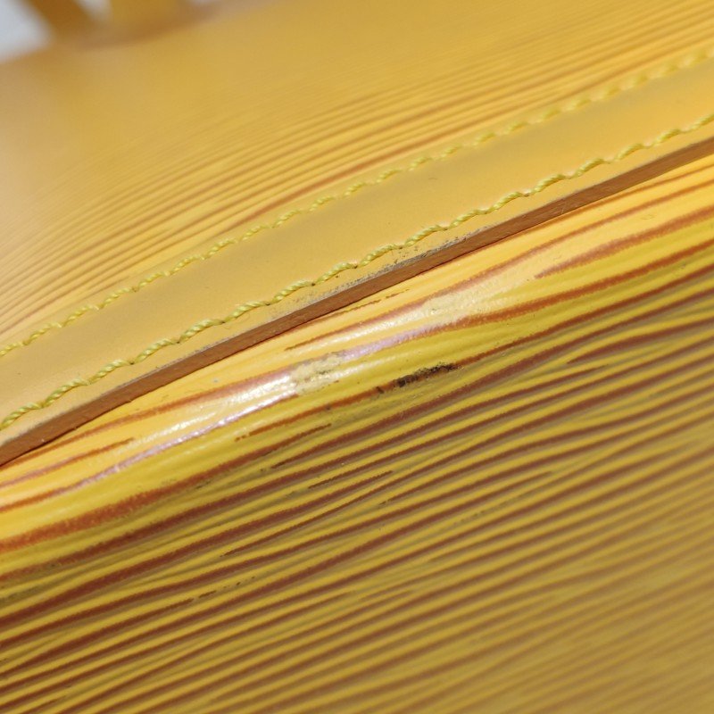 Louis Vuitton(LV)Lussac牛皮純色中古單肩包-18