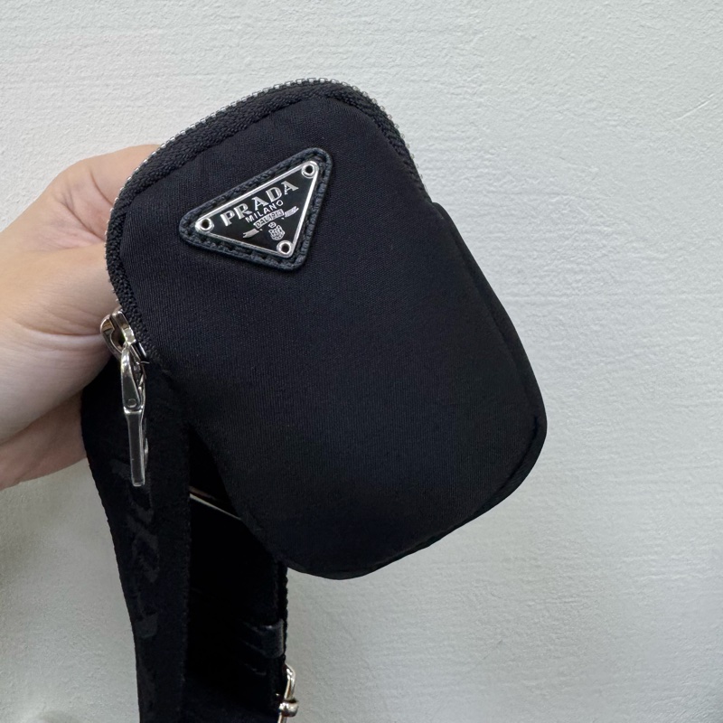 Prada 黑色尼龍三合一hobo包-3